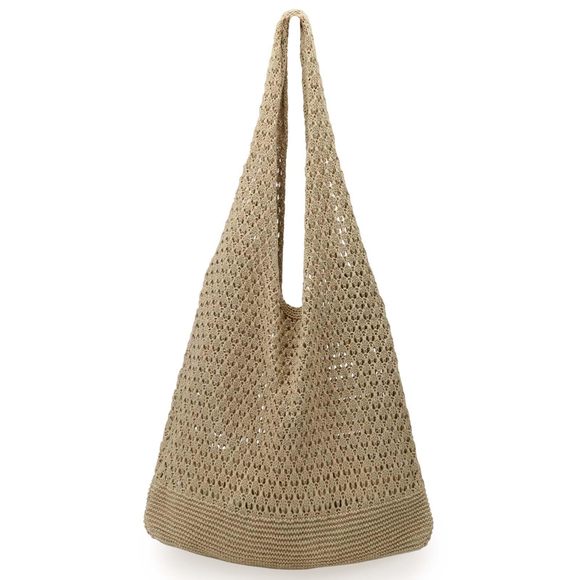 Crochet Bags Summer Beach Tote Bag Aesthetic Tote Bag Hiie Bag O_O - Picture 1 of 7